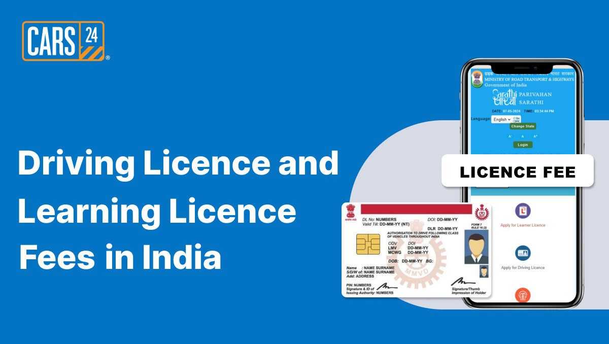 Driving Licence and Learning Licence Fees in India 
