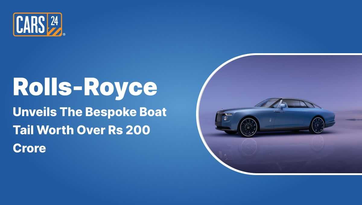 Rolls-Royce Unveils The Bespoke Boat Tail Worth Over Rs 200 Crore