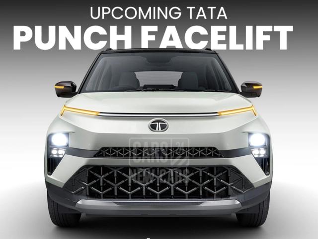 tata punch facelift front render cars24