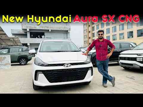 Features + Comfort + Milage | Hyundai Aura SX CNG 2024 - SalahCar