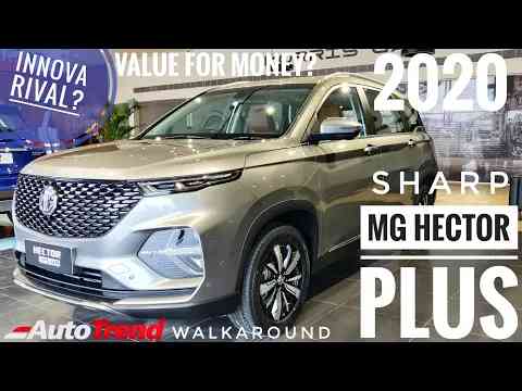 MG Hector Plus - A Quick Walkaround Review | AutoTrend !!