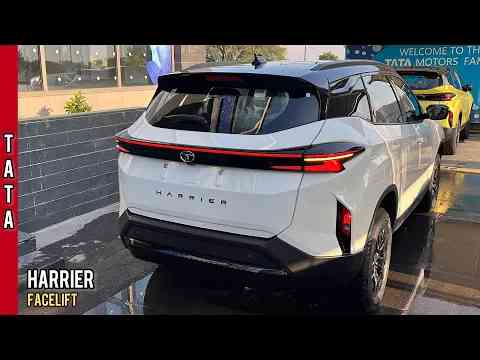 New Tata Harrier Facelift 2024  2nd Top Model - Fearless in White & Black DualTone colour | Review