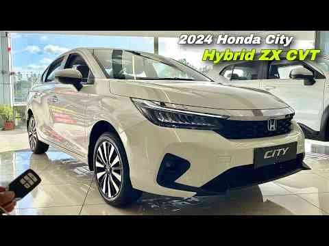 Honda City Hybrid ZX CVT 2024 Price & Features ️ Honda City 2024 Top Model !!