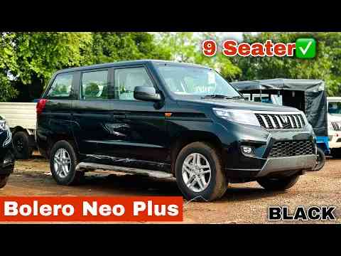 2024 Bolero Neo Plus P10 Black | 9 Seater Bolero Neo | New Engine 12.49 Lakh