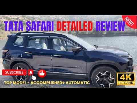 TATA Safari Detailed Review 2025 | Accomplished Plus | Top Model | Blue Color |  Dual Tone