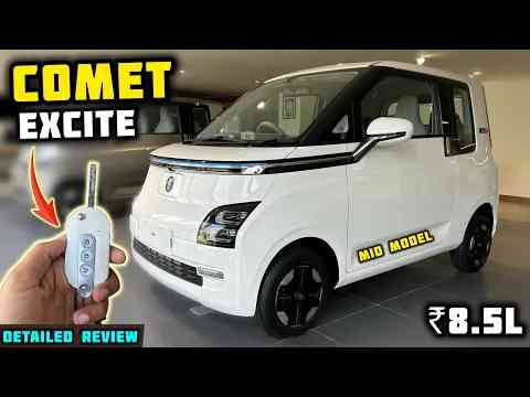 MG Comet EV Excite FC 2024 Review  Detailed Review  Price, Features & All Details