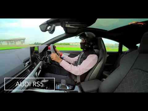 Audi RS 5 on Race Track  क्यों कोई HELMET पहन कर car चलाता है?   Ask CARGURU