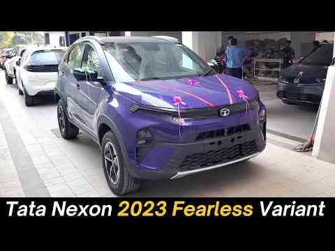 New Tata Nexon 2023 Fearless - Price, Features, Detailed Walkaround, Exterior & Interior