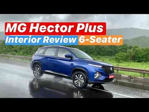 2020 MG Hector Plus 6 Seater Interior Review - 4 Adults + 2 Kids (Hindi + English)