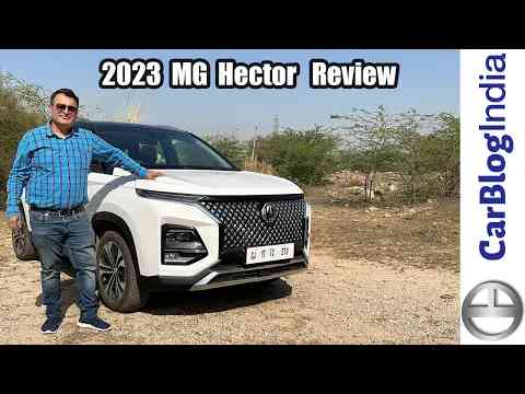 2023 MG Hector Plus Facelift First Drive Review | Many More Features | Hindi