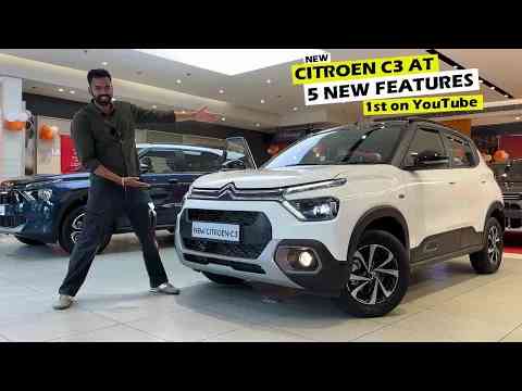 *New Headlight, Auto AC & New Orvms etc* New Citroen C3 Facelift - Automatic Finally Here