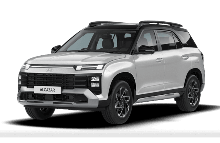 Hyundai Alcazar Atlas White with Abyss Black