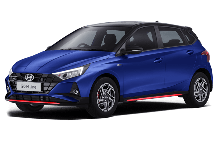 Hyundai i20 N Line Thunder Blue With Abyss Black