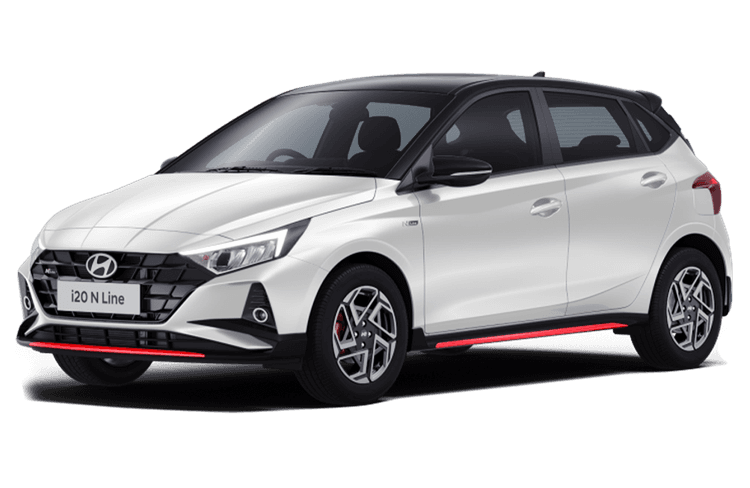 Hyundai i20 N Line Atlas White With Abyss Black