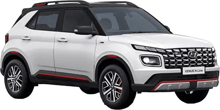 Hyundai Venue N Line Atlas White With Abyss Black