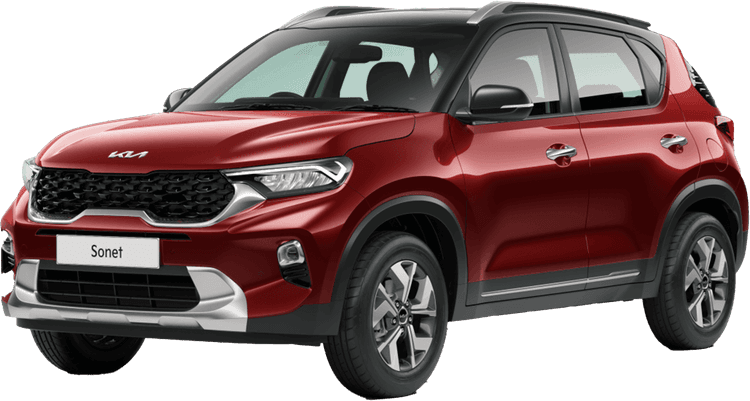 Kia Sonet 2020-2023 Intense Red With Aurora Black Pearl