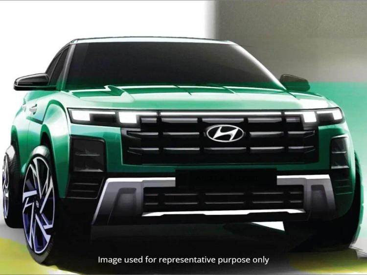 Hyundai Alcazar Facelift sketch India launch date