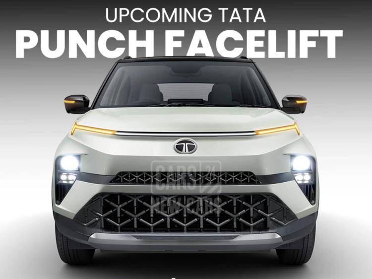 tata punch facelift front render cars24