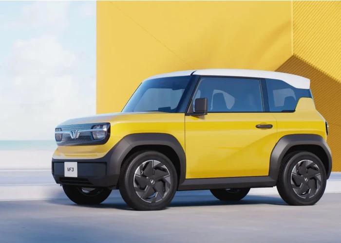 Vinfast VF 3 Electric SUV Yellow