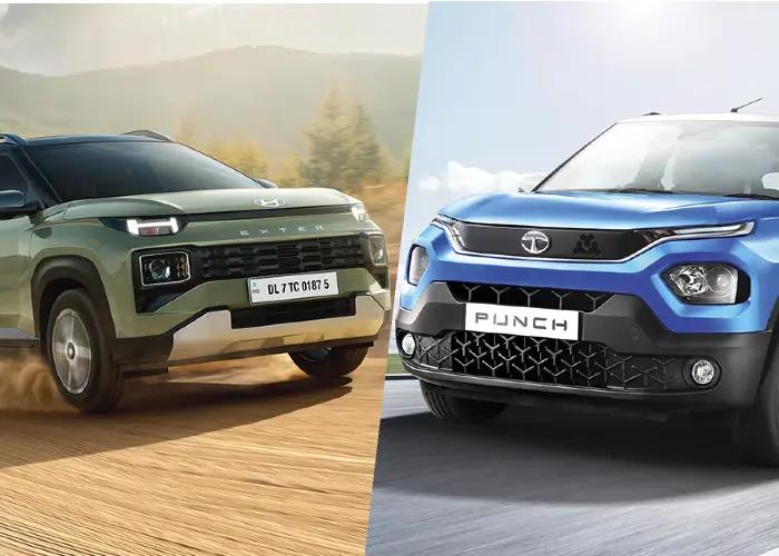 hyundai exter vs tata punch comparison