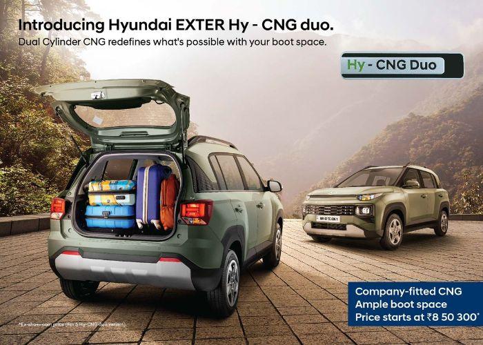 New Hyundai Exter CNG Price Starts From Rs 8.5 Lakh - Gets Dual-Cylinder Tech