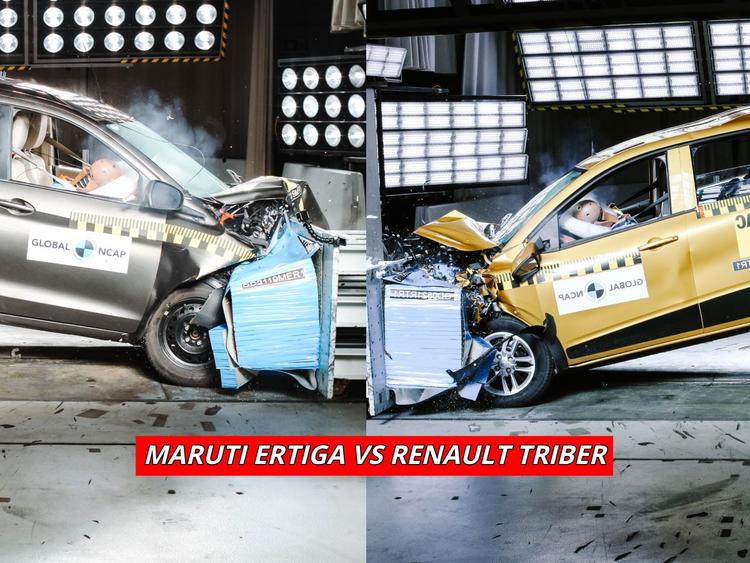 Maruti Suzuki Ertiga Vs Renault Triber Safety Rating — Which One Is Safer?