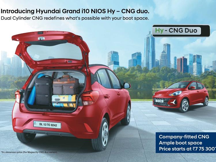 Hyundai Grand i10 Nios Hy-CNG Duo Launched At Rs 7.75 Lakh