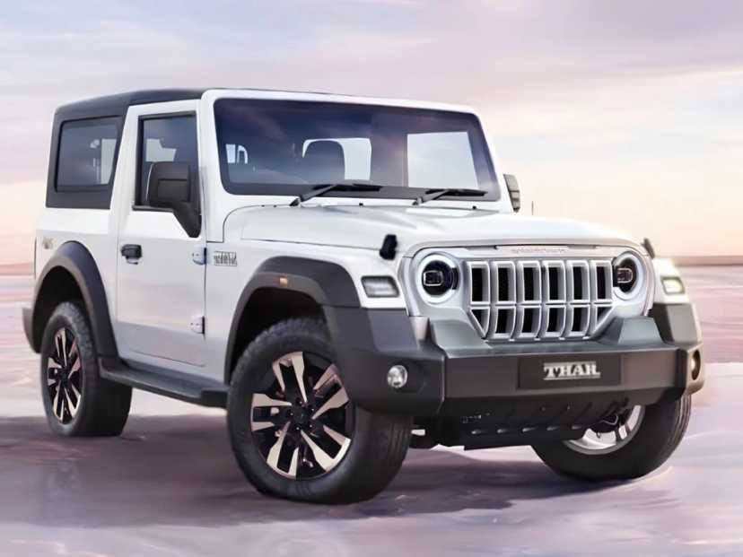 thar 3-door facelift render