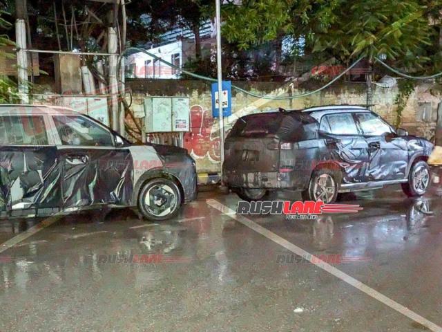 Hyundai Creta EV, Kia Carens EV spotted